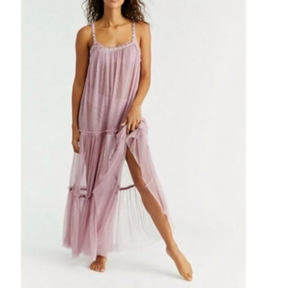 NWT Free People Intimately Night Out Rose Dress or Slip Fits Sizes XS-L